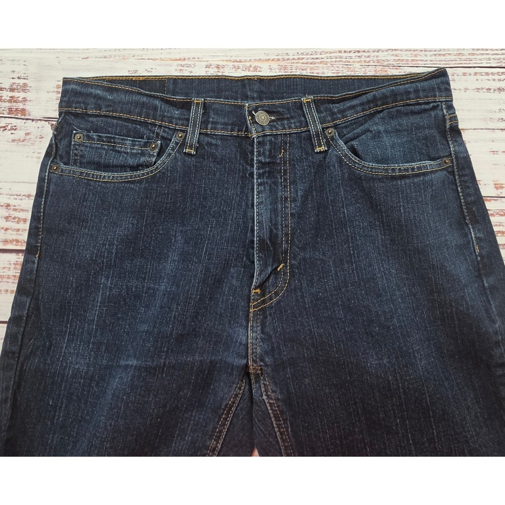 Levi's 541 Athletic Taper Jeans Mens 34x34 Dark Blue Denim Excellent Stretch